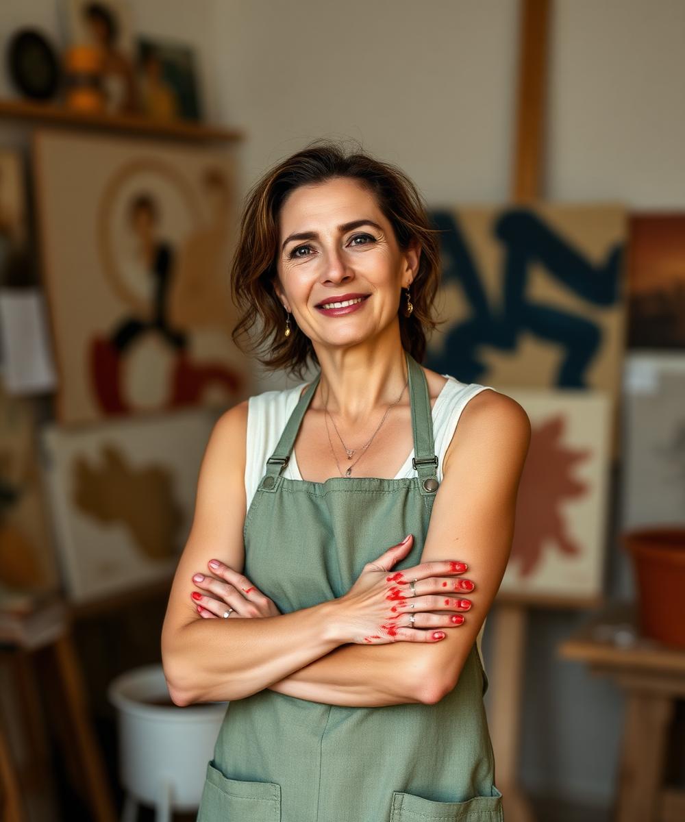 Dinelle Lucchesi, artist and founder of The Art Room